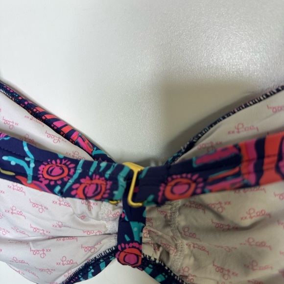 Lilly Pulitzer Fish Reef Colorful Bikini Top Size Large - Picture 7 of 7